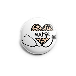 Leopard Nurse Stethoscope Heart Topper