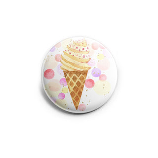 Watercolor Ice Cream Topper