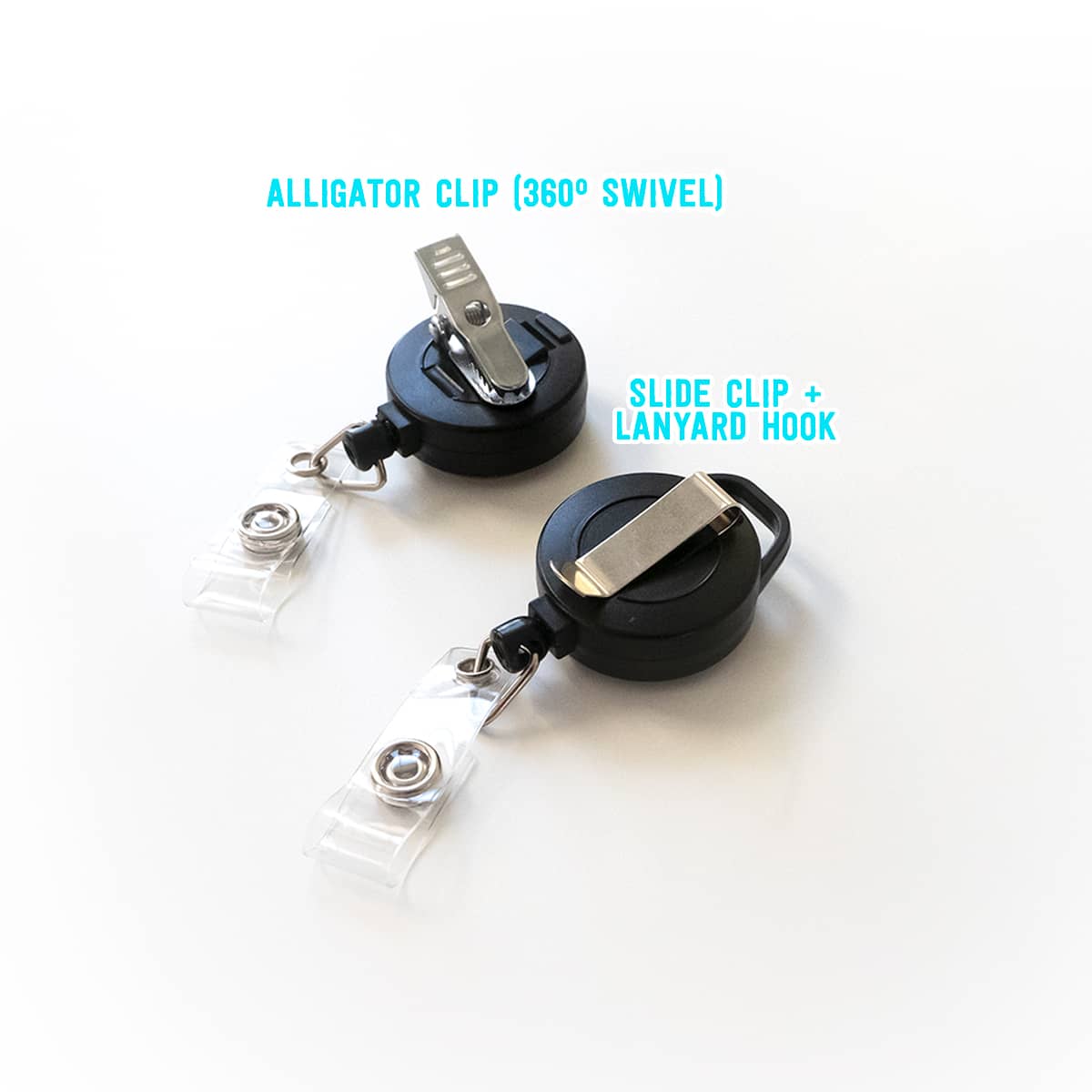 Comprar 3 Pack Badge Holders with Retractable Reel Clip, Black