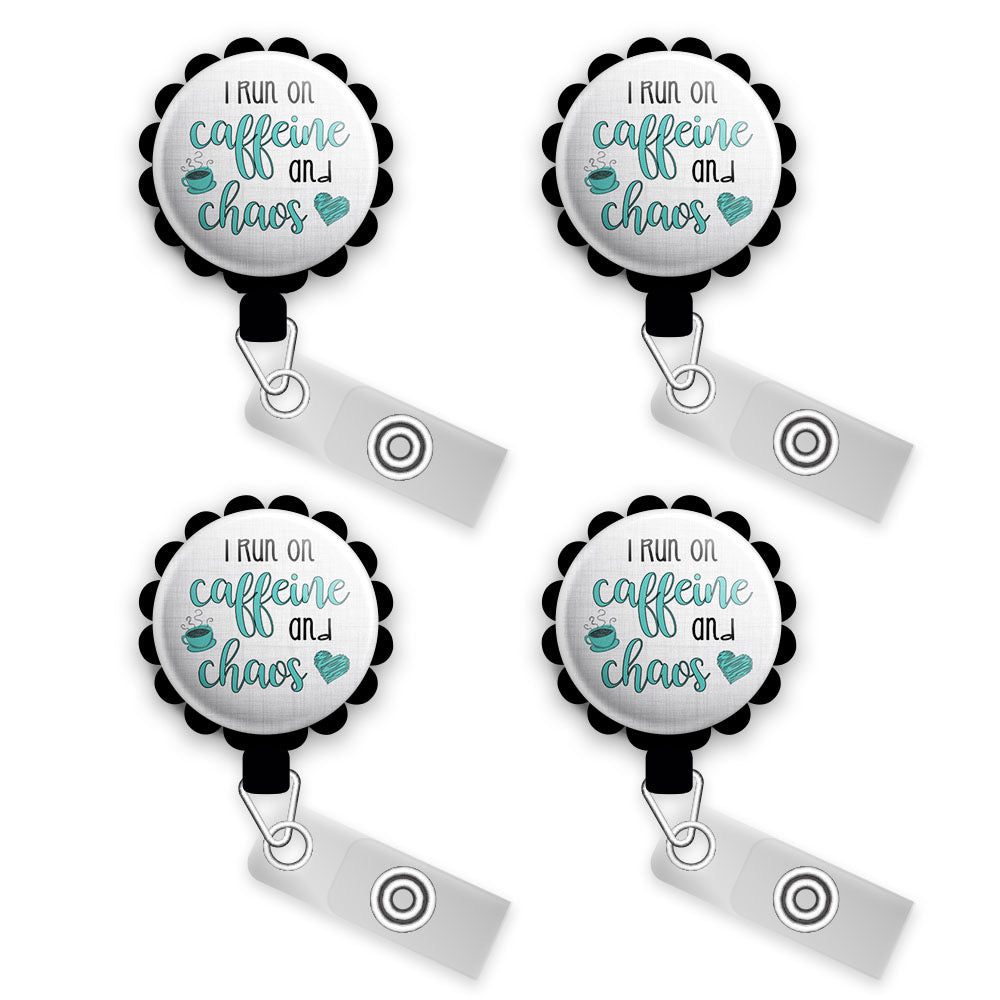 I Want to Be Where The Coffee Is • Funny Humor Retractable ID Badge Reel • Personalized Badge Holder • Swapfinity Retractable ID Badge Reel