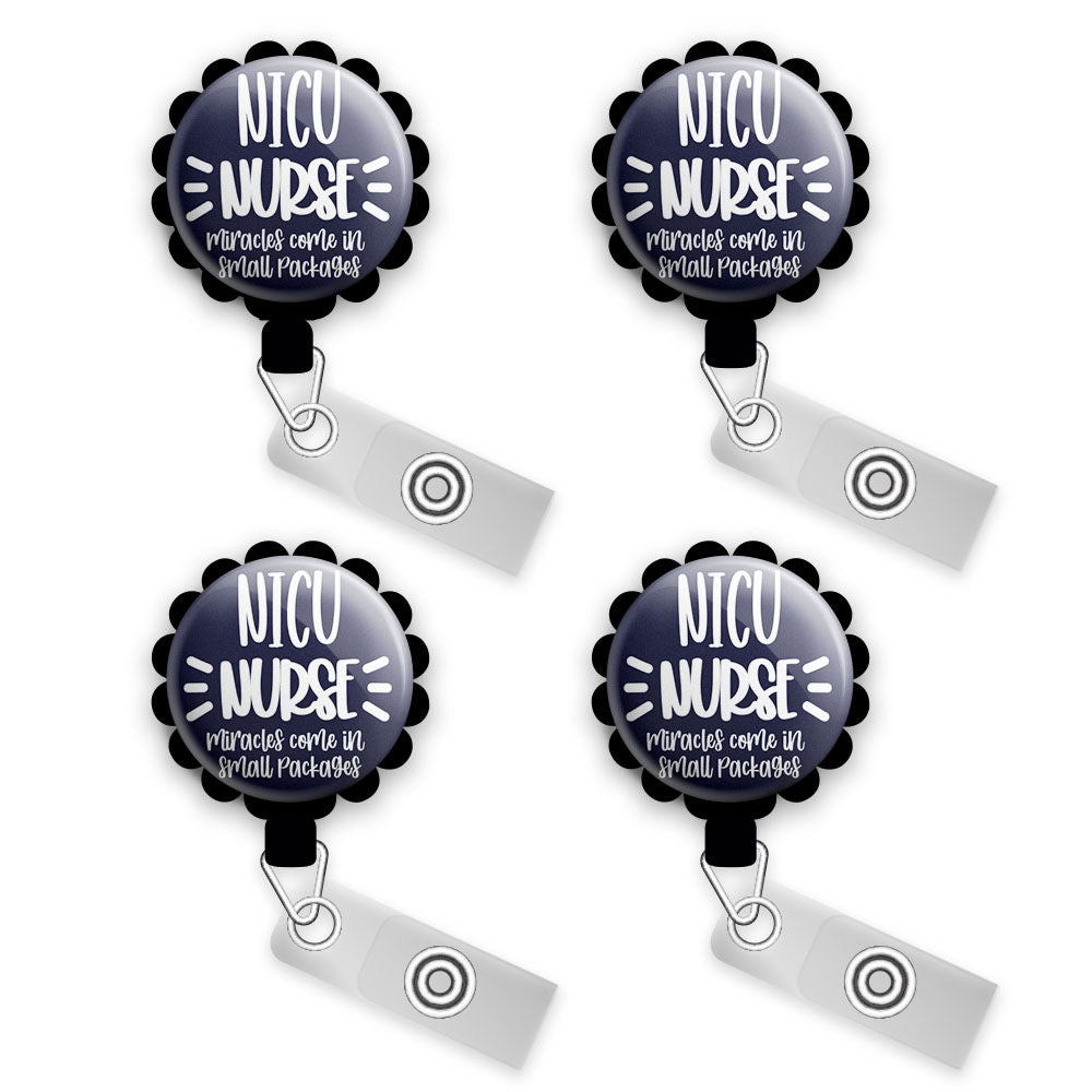 NICU Miracles Retractable ID Badge Reel • NICU Nurse Gift • Swapfinity -  Topperswap