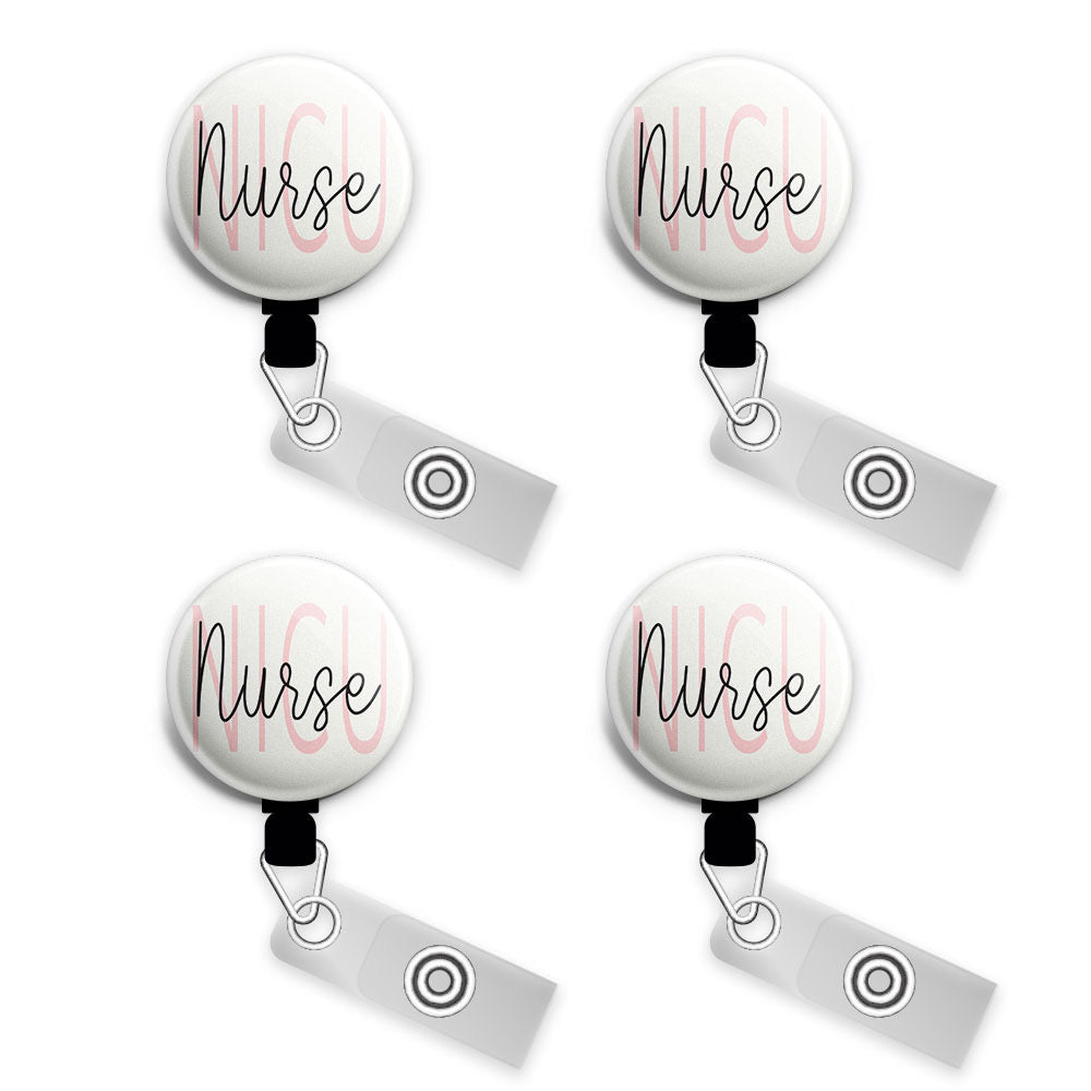 Little but Strong Retractable ID Badge Reel • NICU Nurse Gift