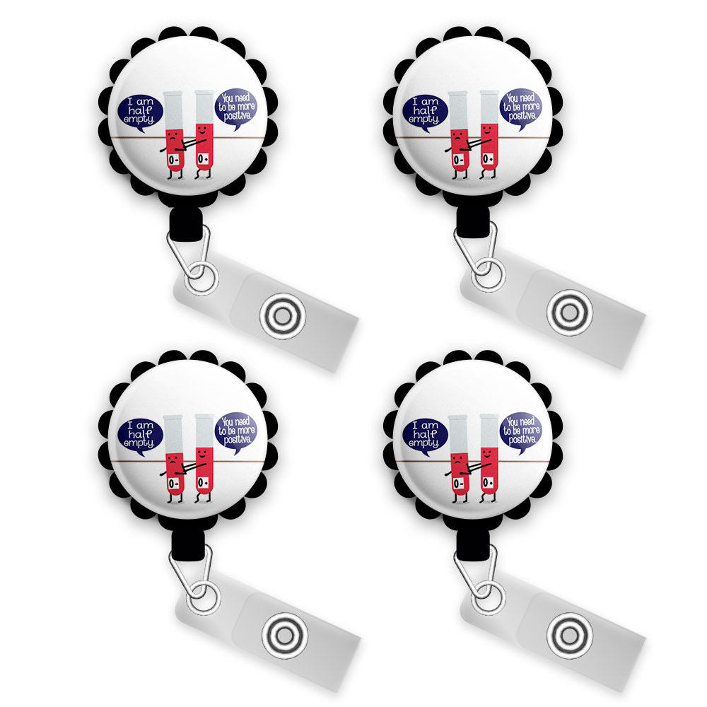 2 Pack Phlebotomy Badge Reels Holder Retractable with ID Clip for Nurse  Name Tag Card Funny Size Matters Nursing Doctor Phlebotomist Medical Work