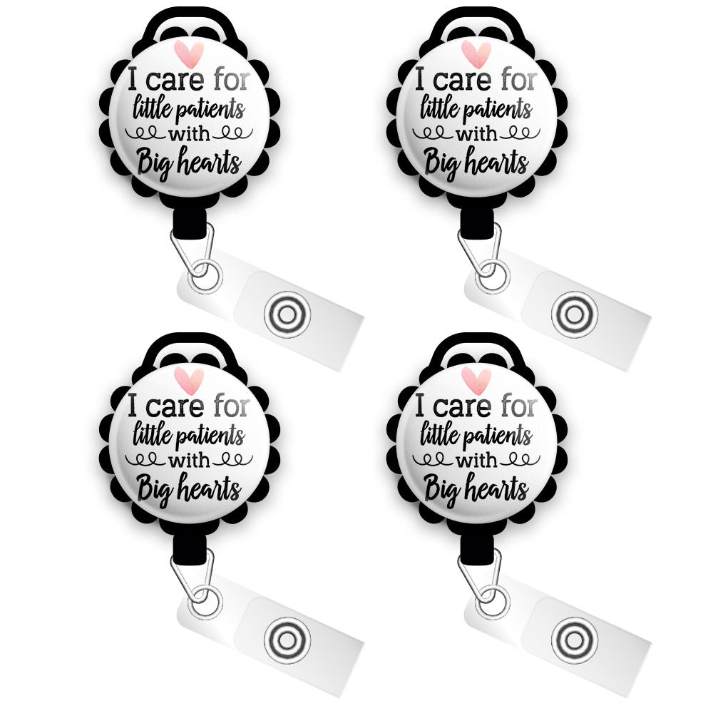 Little Patients Big Hearts Retractable ID Badge Reel • NICU Nurse Gift -  Topperswap
