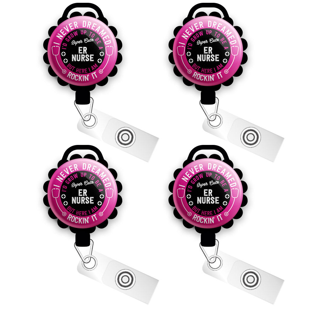 Personalized Badge Reel, Pink Custom Nurse Retractable Badge Holder Nurse  ID Lanyard Badge Clip Rn Id Badge Staff Gift Stethoscope ID 738 