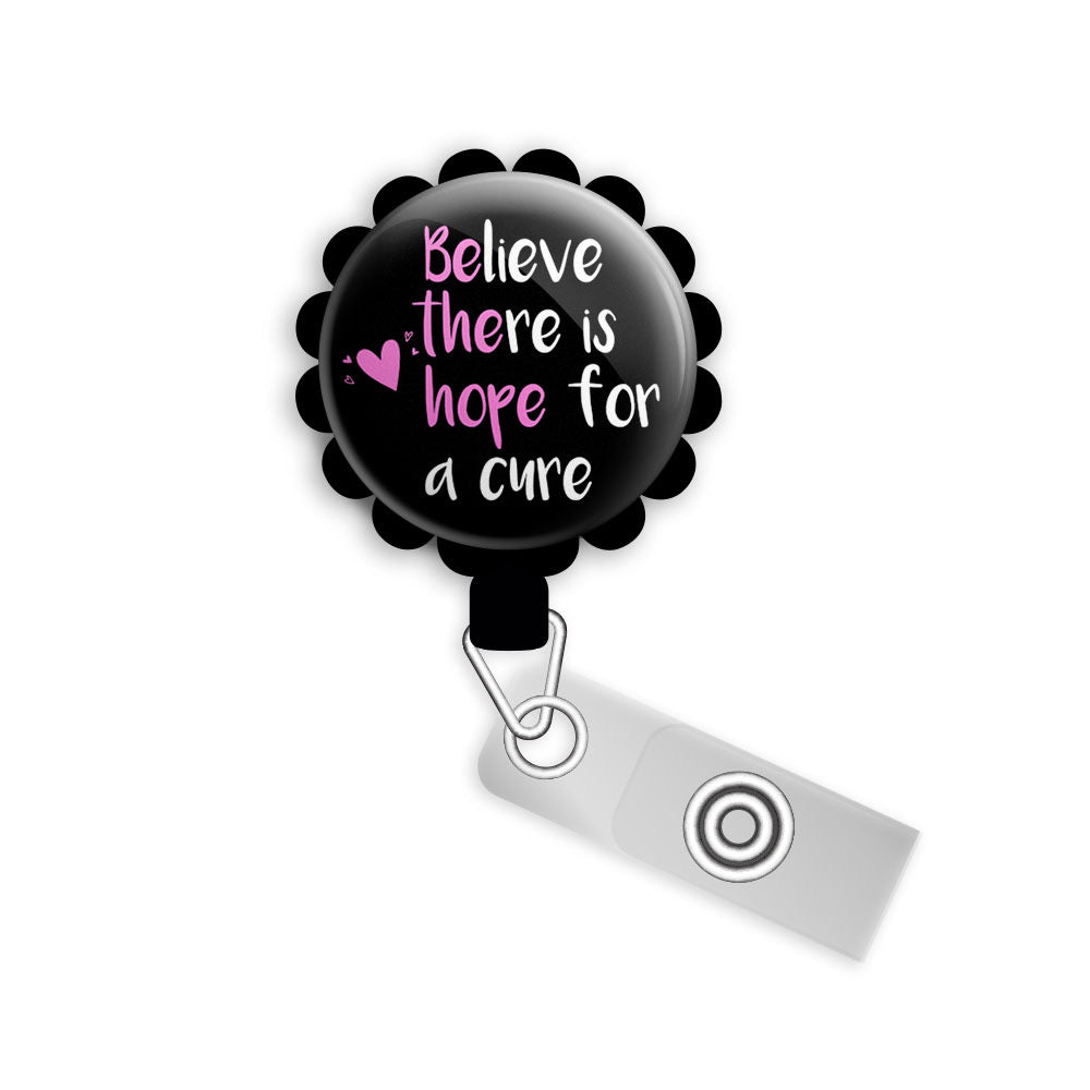 Be The Hope Retractable ID Badge Reel • Breast Cancer Awareness Month ID Holder • Swapfinity -  - Topperswap