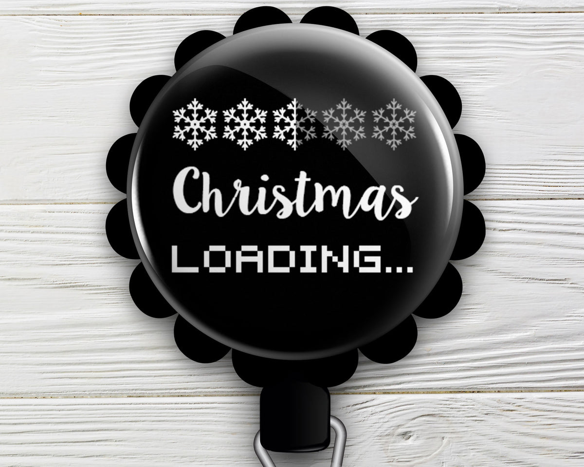 Christmas Loading Retractable ID Badge Reel • Christmas, Humor, Vid -  Topperswap