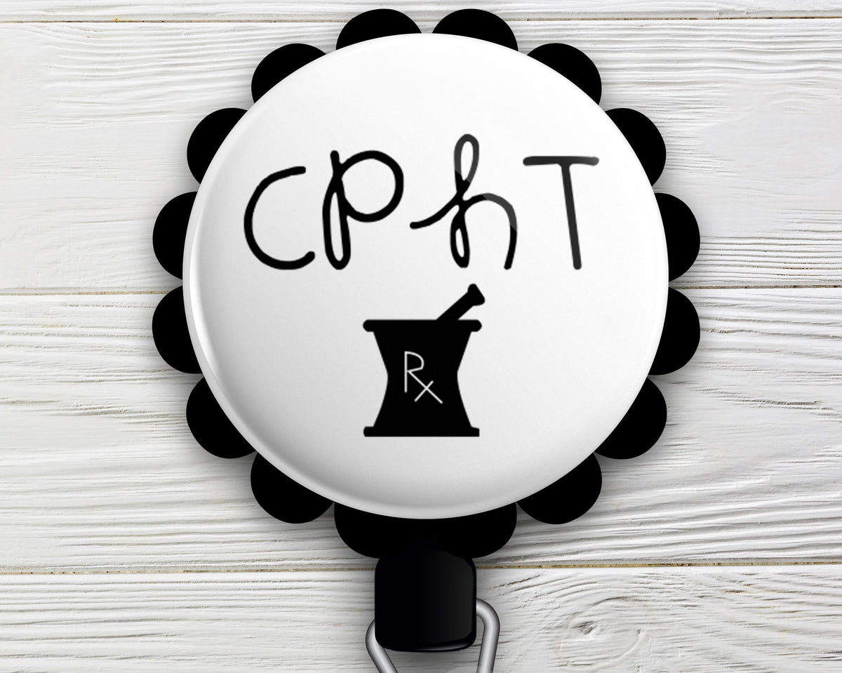 CPhT Pharmacy Tech Retractable ID Badge Reel • Pharmacy Tech Gift ID B -  Topperswap