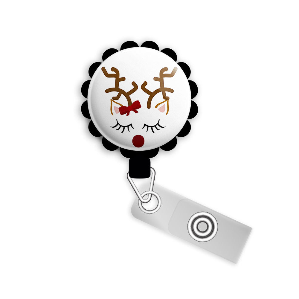 Ruby The Red Nosed Reindeer Retractable ID Badge Reel • Cute Christmas Gift • Swapfinity -  - Topperswap