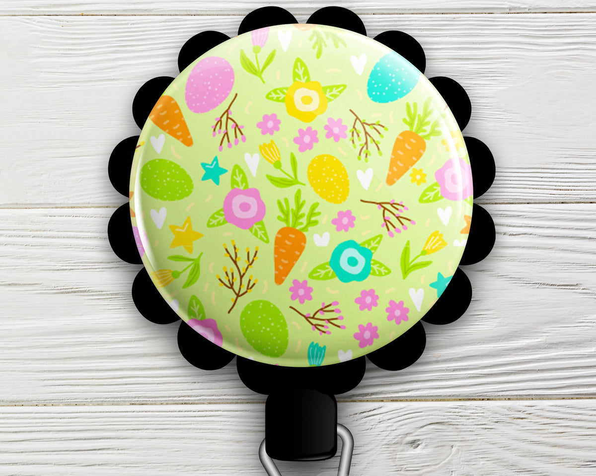 Easterfetti Retractable ID Badge Reel • Easter Pun Holiday