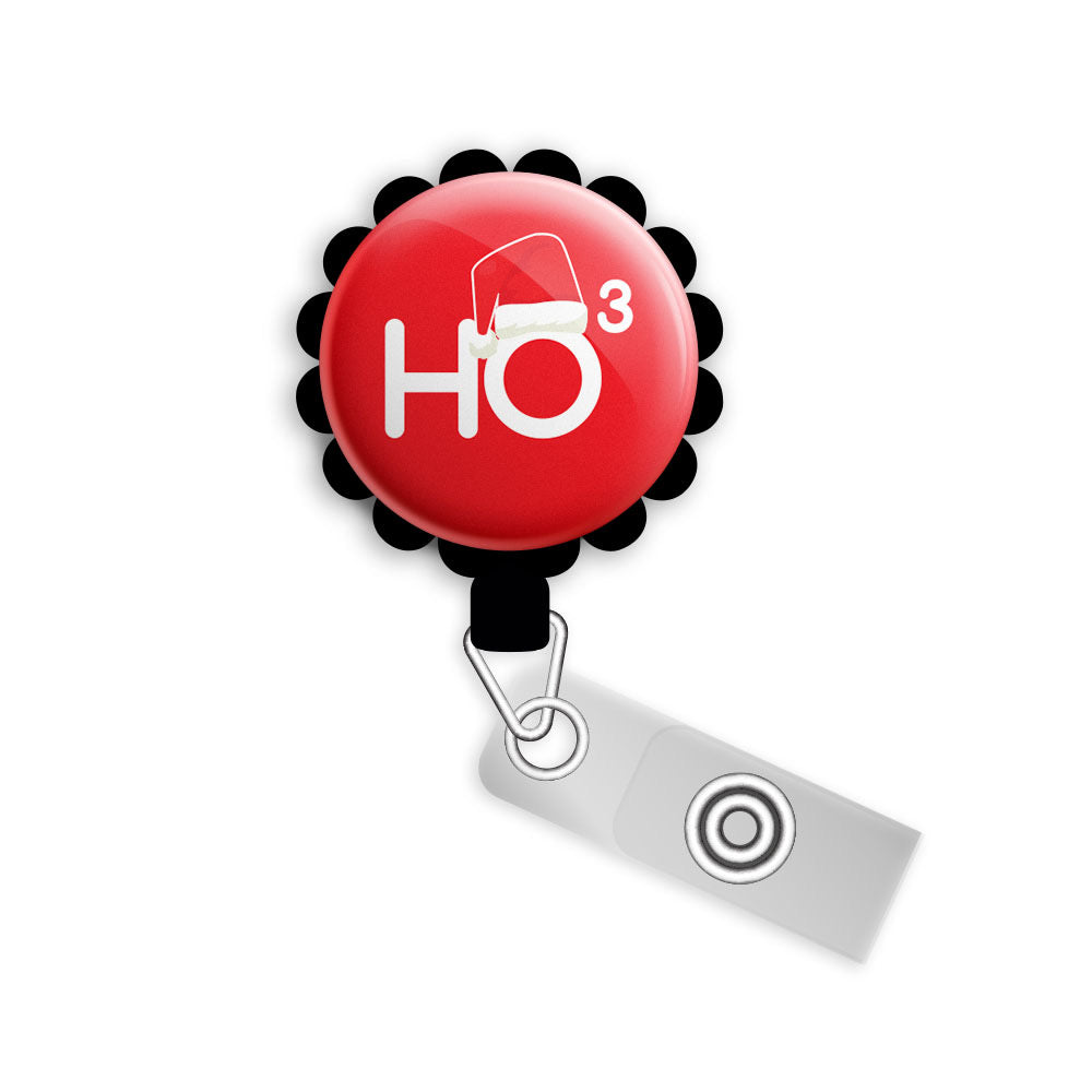 Cute Ho Ho Ho Retractable ID Badge Reel • Christmas, Nursing Student Gift • Swapfinity -  - Topperswap