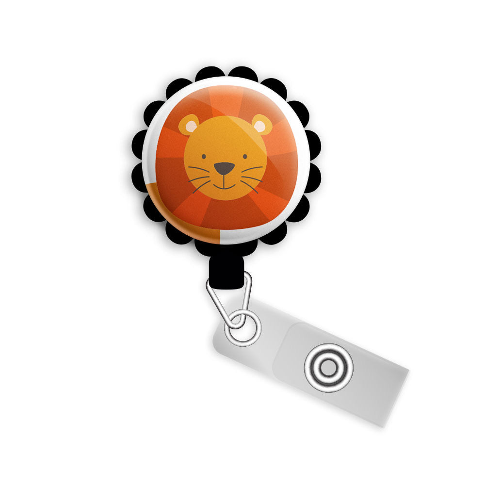 Cute Lion Retractable ID Badge Reel • Pediatric Gift, Gift for Pediatr -  Topperswap