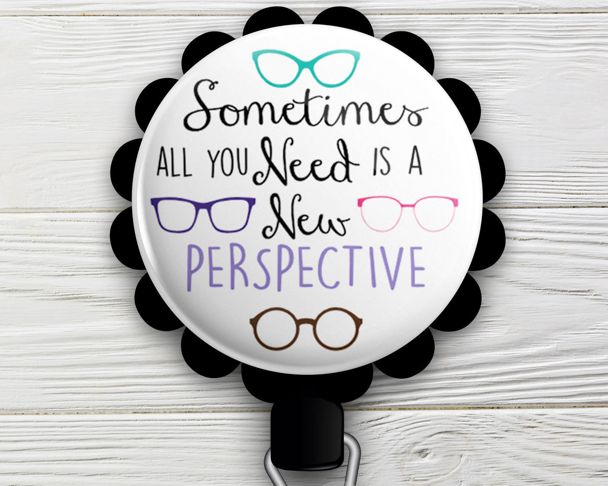 A New Perspective Retractable ID Badge Reel • Ophthalmology Gift, Opto -  Topperswap