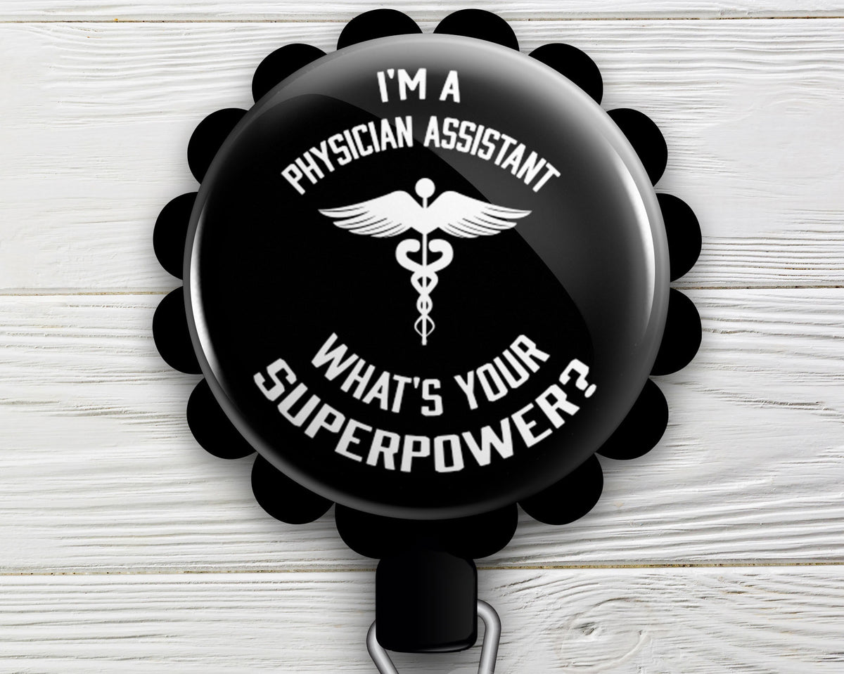 Medical Assistant ID Badge Reel Funny Cute Badge holder Retractable Friends