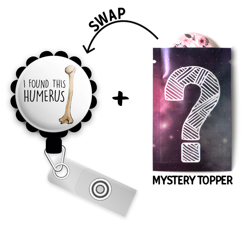 I Found This Humerus Retractable ID Badge Reel Orthopedic Surgeon Gift, Medical Pun, Medical Worker, Healthcare, Doctor, MD - - Topperswap