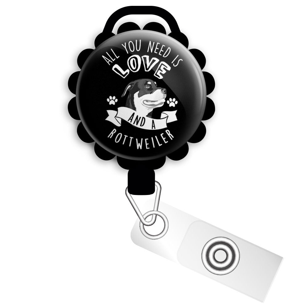 Adorable Rottweiler Retractable ID Badge Reel • Rottweiler Mom Gift, I -  Topperswap