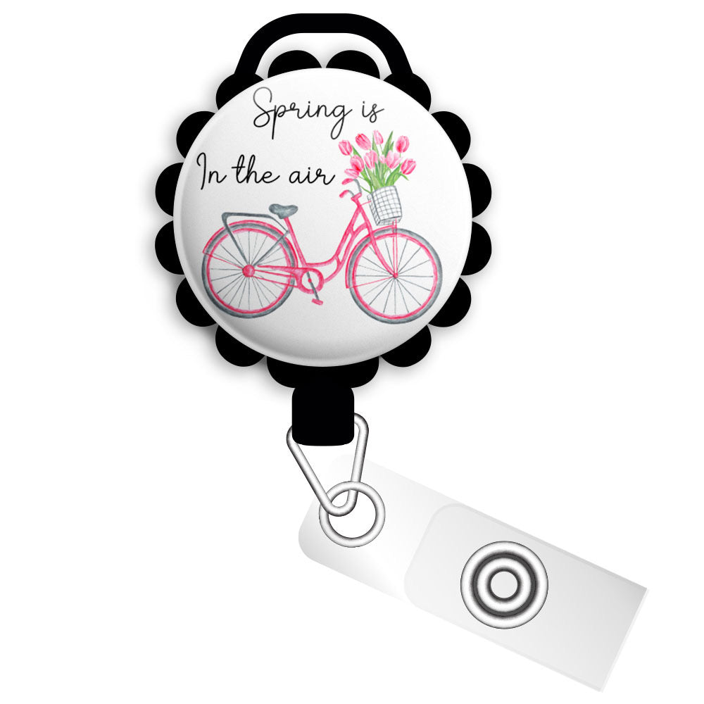 Make it Bloom Retractable ID Badge Reel • Spring Season Flower, Garden -  Topperswap