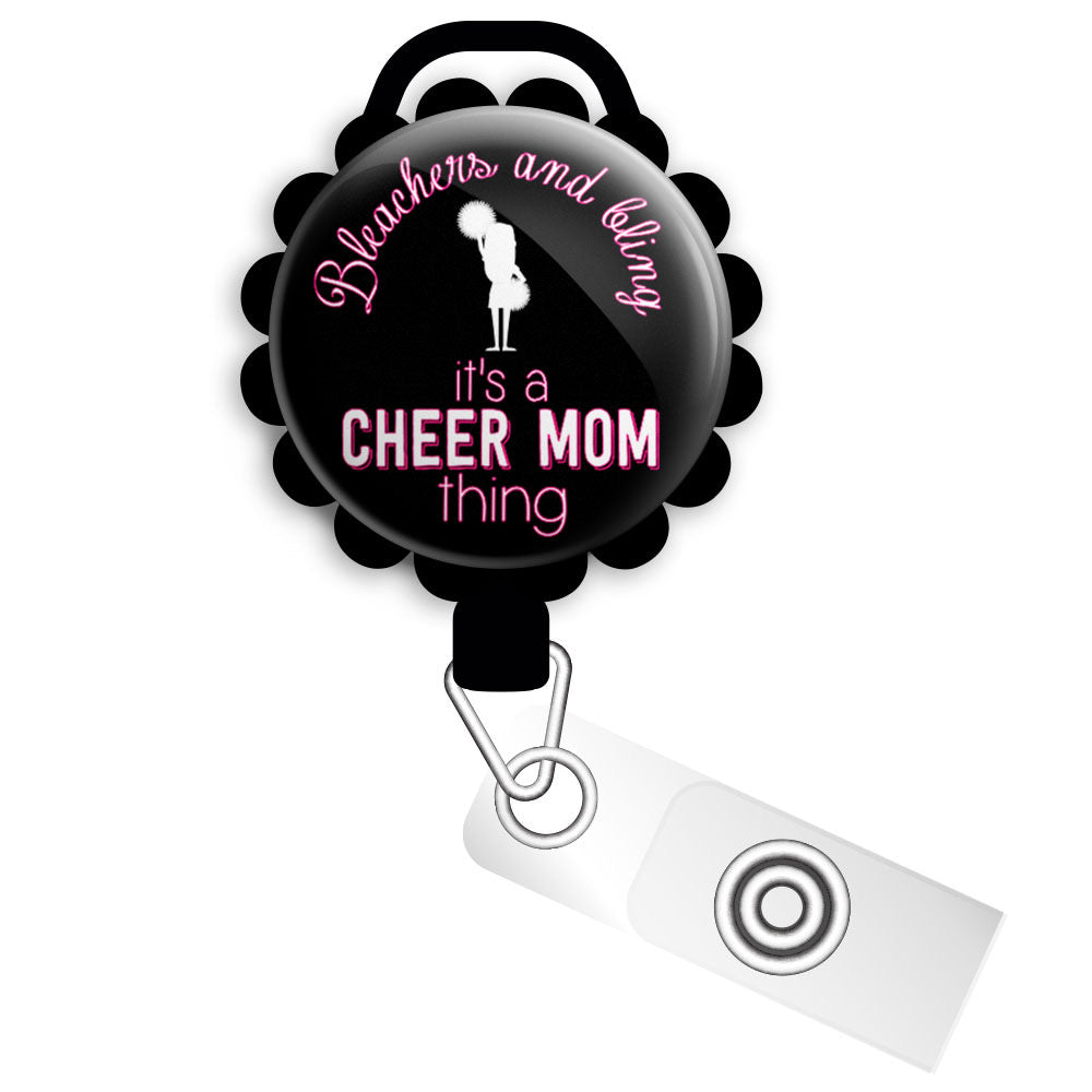 It's A Cheer Mom Thing Retractable ID Badge Reel