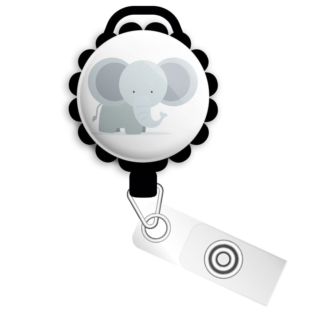 Cute Elephant Retractable ID Badge Reel • Pediatric Nurse Gift