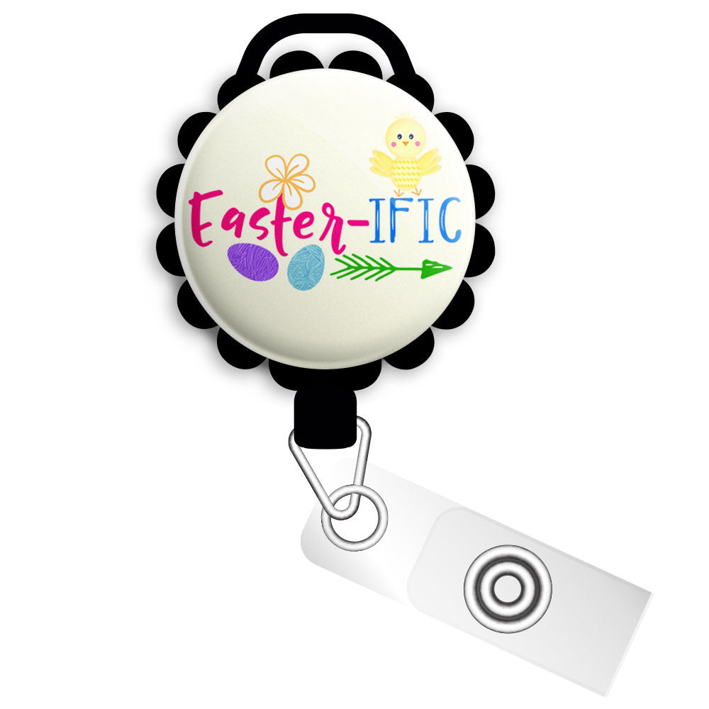 Easter-ific Retractable ID Badge Reel • Easter Bunny Funny Pun Spring -  Topperswap