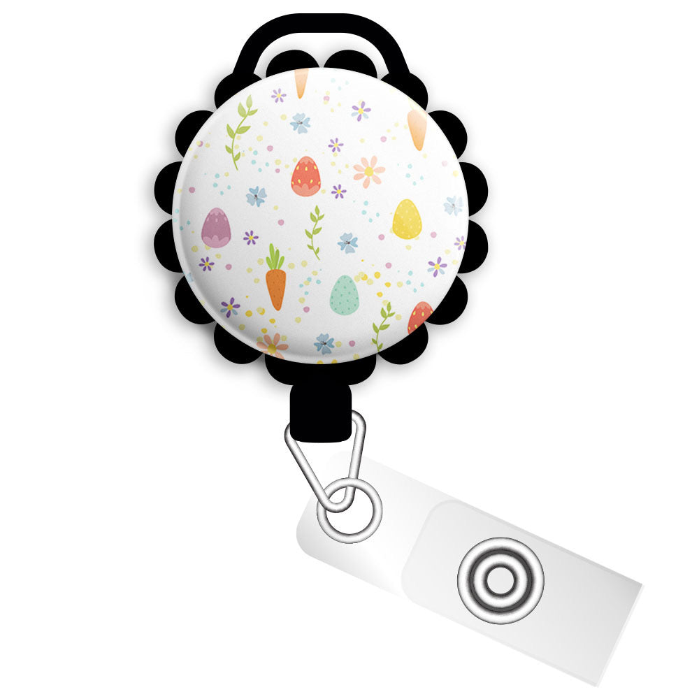 Easter Confetti Retractable ID Badge Reel • Spring Season Badge Holder -  Topperswap