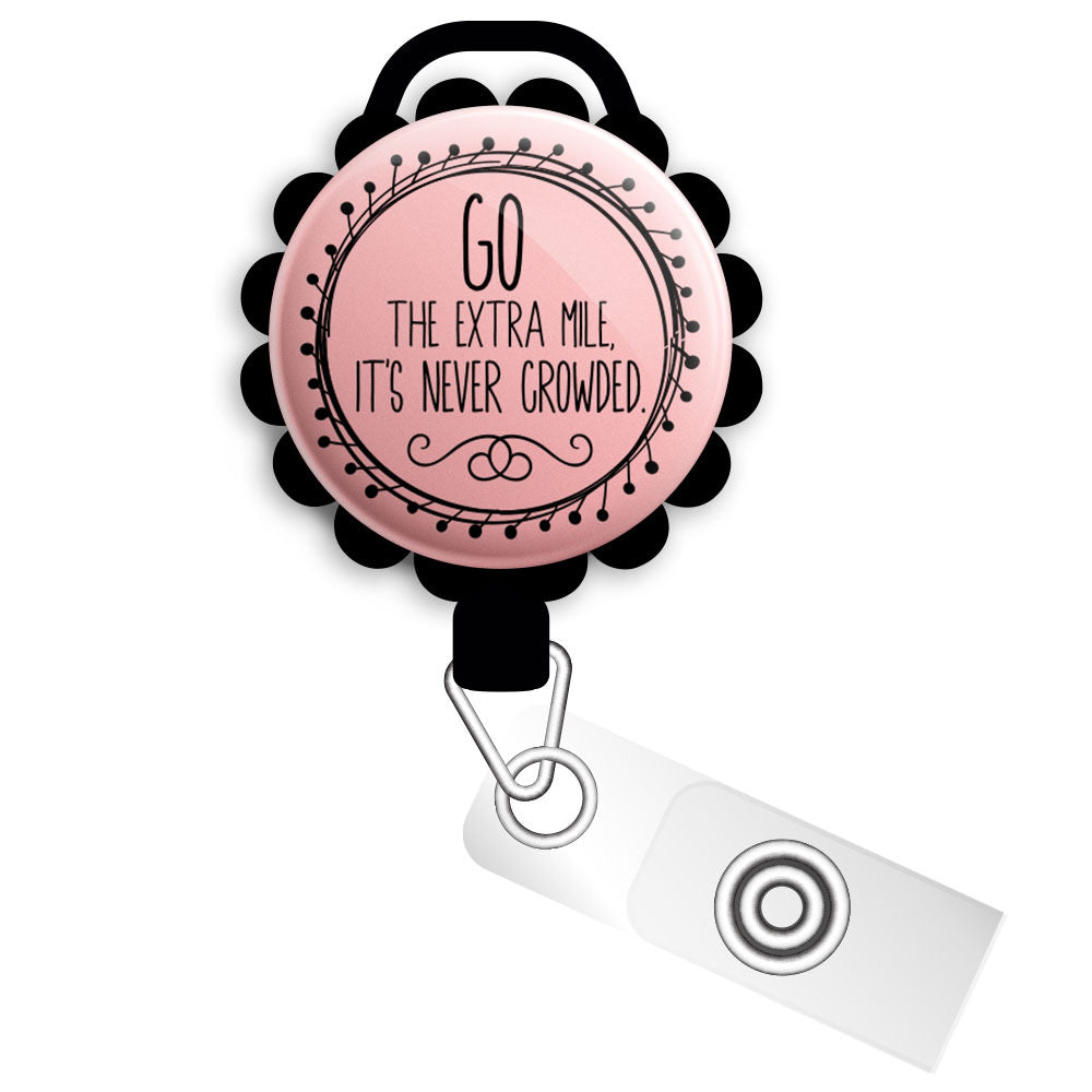 Go The Extra Mile Retractable ID Badge Reel • Motivational Message Gif -  Topperswap