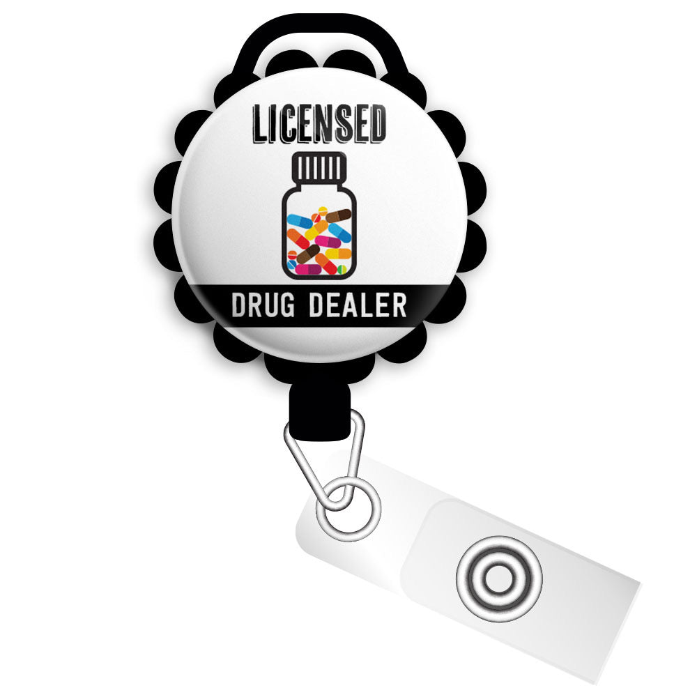 Licensed Pharmacist Retractable ID Badge Reel • Funny PharmD Gift