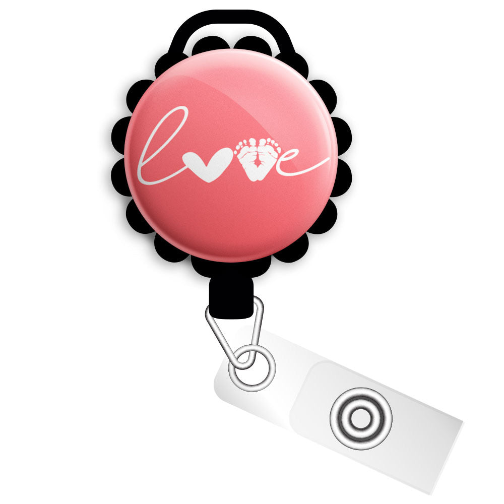 Neonatal Love Retractable ID Badge Reel • NICU Nurse Gift