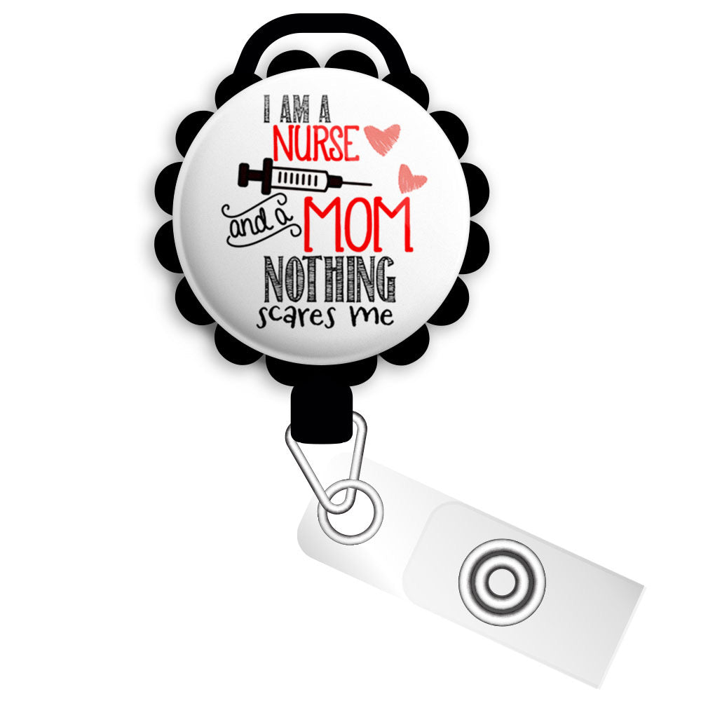 Personalized Retractable ID Badge Reels  Swappable Designs Tagged Gift  for Mom Nurse - Topperswap