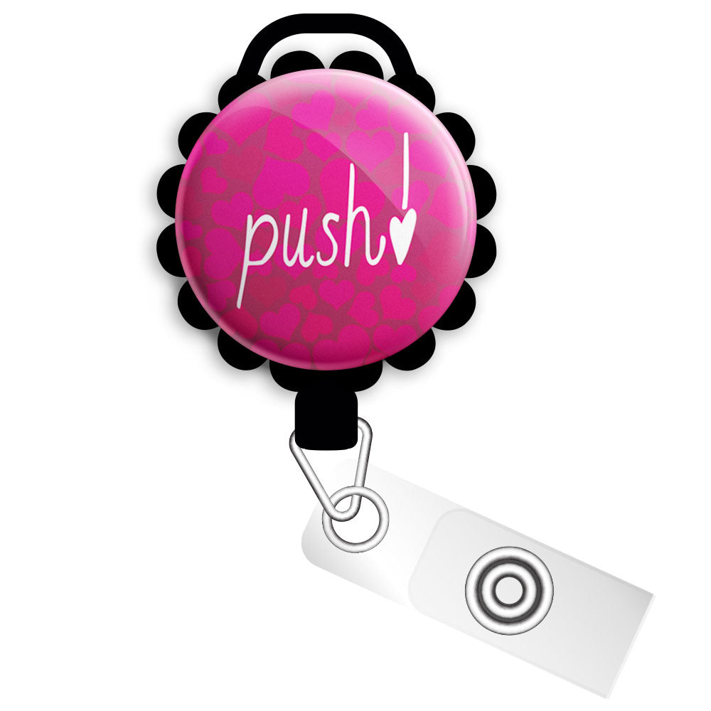 Push! L&D Retractable ID Badge Reel - Topperswap