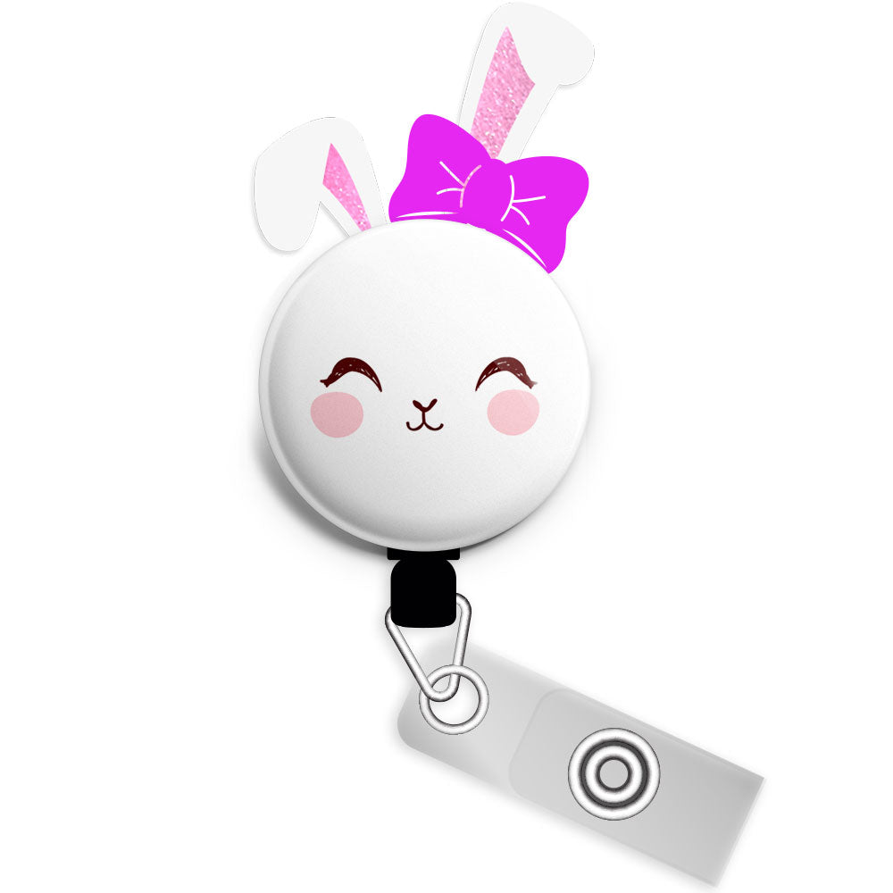 Bows the Bunny Starter Bundle (Save 5%) • Cute Easter Bunny Badge Reel • Spring Rabbit ID Holder • Swapfinity -  - Topperswap