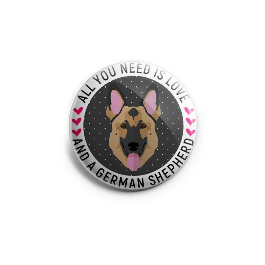 All You Need Is Love And A German Shepherd Topper - Classic Shine - Topperswap