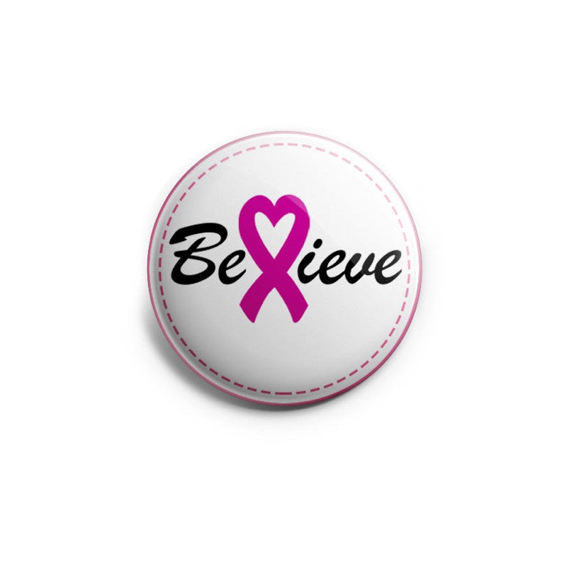 Believe Breast Cancer Awareness Topper - Classic Shine - Topperswap