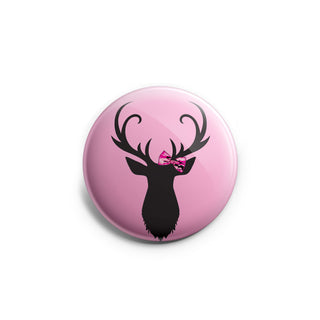 Cute Pink Camo Deer Silhouette Topper