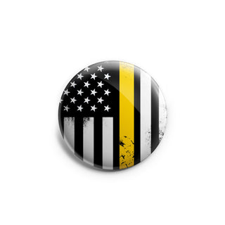 Distressed Thin Gold Line Flag Topper