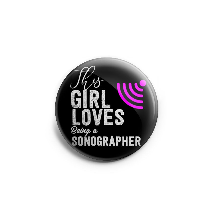 This Girl Loves Being a Sonographer Topper - Classic Shine - Topperswap
