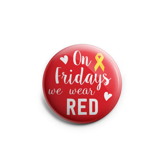 On Friday's We Wear RED Topper