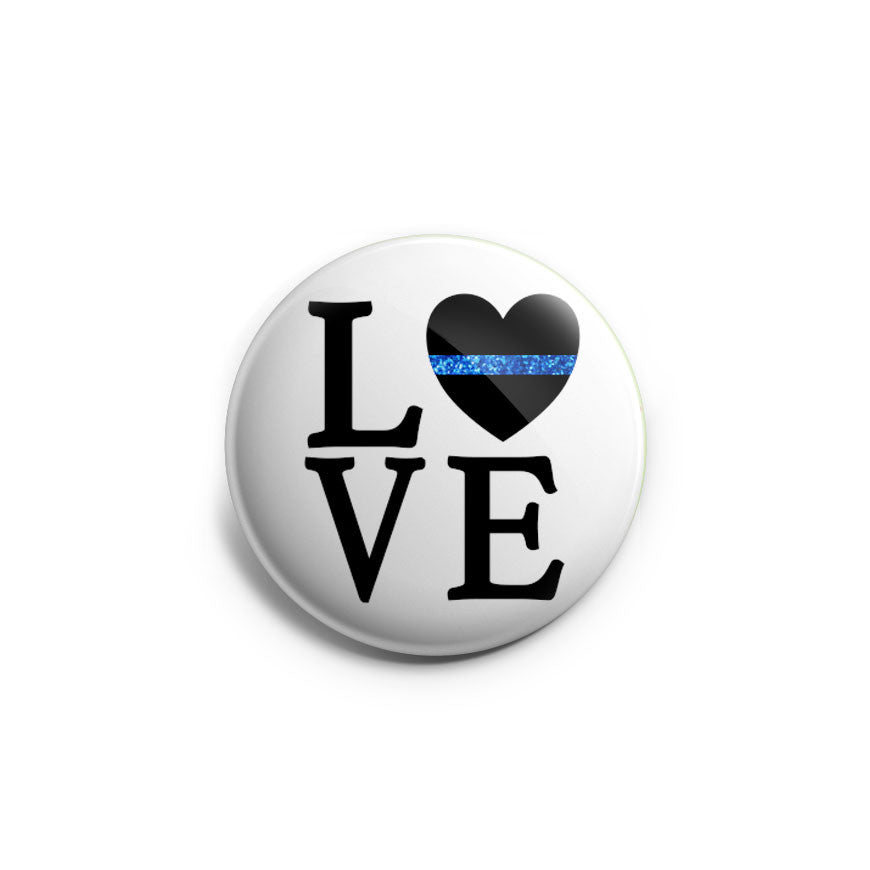 Thin Blue Line LOVE Emblem Topper -  - Topperswap