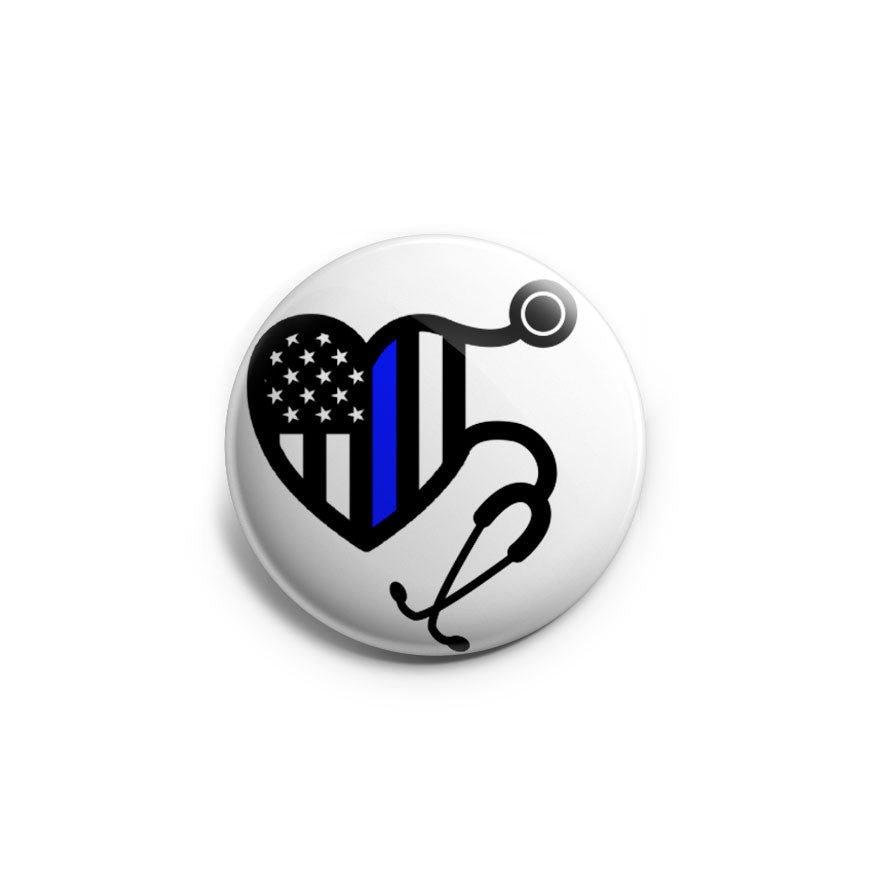 Thin Blue Line Stethoscope Topper - Classic Shine - Topperswap