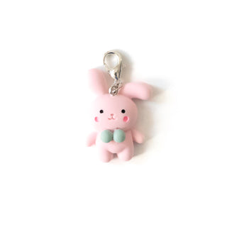 Pink Bunny Rabbit Charm Badge Reel Add-on