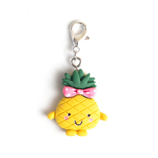Pineapple Character Charm Badge Reel Add-on
