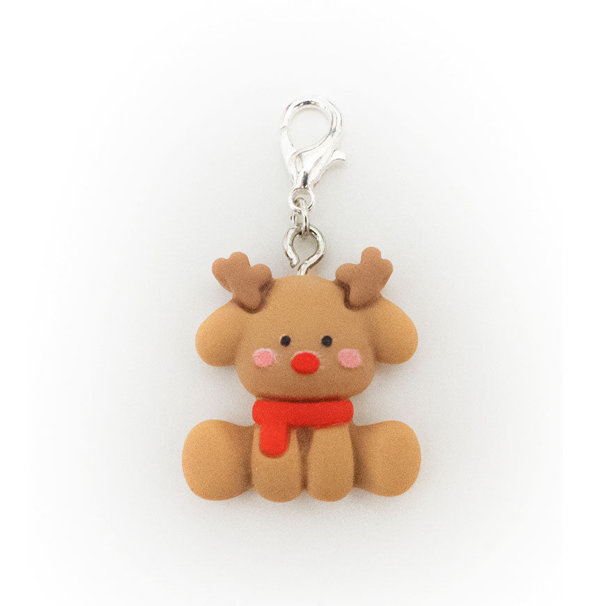 Topperswap Christmas Bear Stocking Charm Badge Reel Add-On