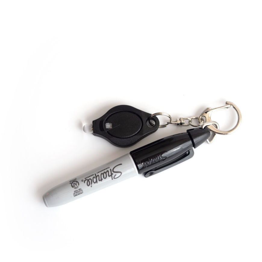 Flashlight & Sharpie Badge Reel/Keychain Add-on -  - Topperswap