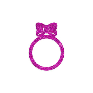 Sparkly Pink Bow Swapfinity Swapper Frame - Pink