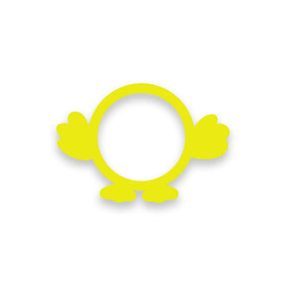 Cute Little Feet & Hands Swapfinity Swapper Frame - Yellow