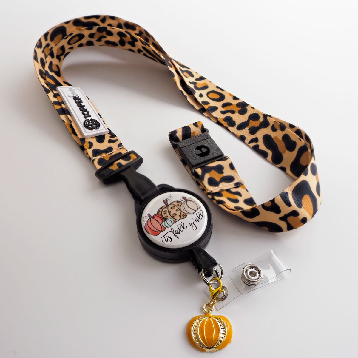 Leopard Print Breakaway Lanyard -  - Topperswap