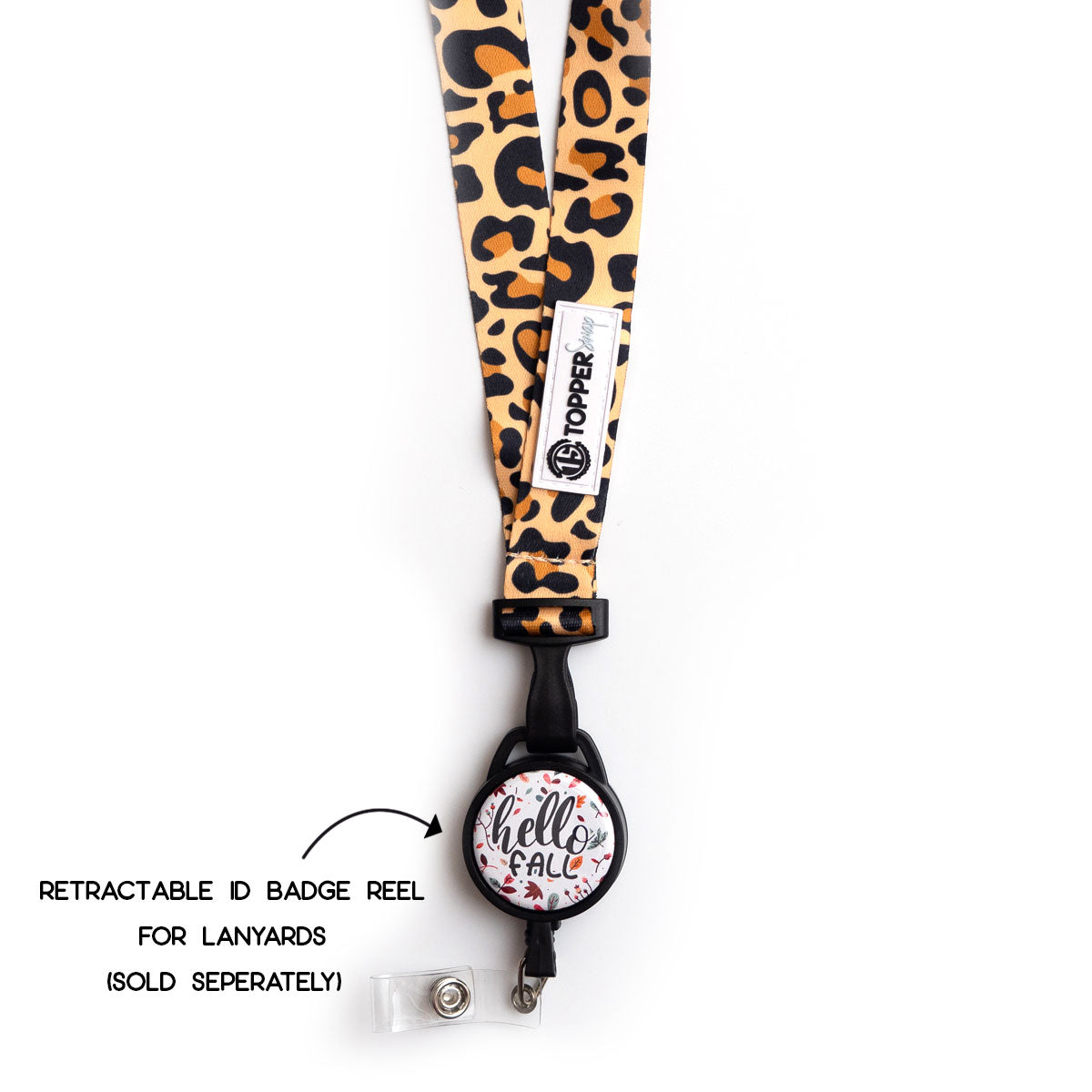 Leopard Print Breakaway Lanyard -  - Topperswap