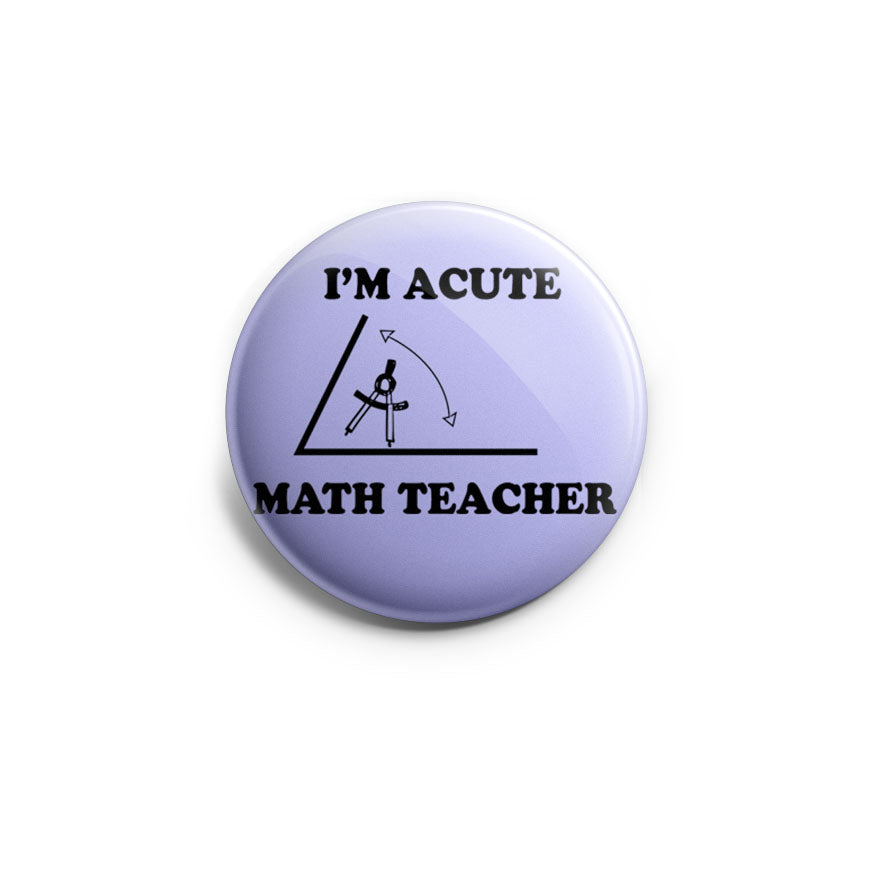 Acute Math Teacher Topper - Classic Shine - Topperswap