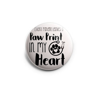 Paw Print Heart Topper