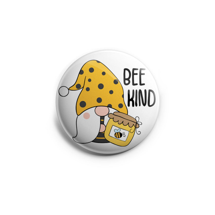 Bee Kind Gnome – Shop Badge A-Peel